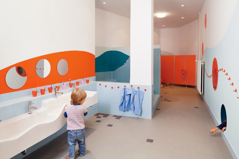 幼儿园室内设计-儿童厕所设计装修图