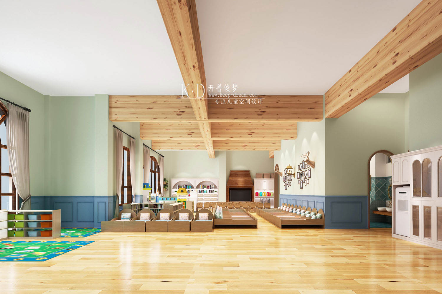 欧式风格幼儿园,法式风格幼儿园设计——碧桂园诺贝儿国际幼儿园设计